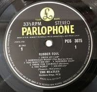 THE BEATLES Rubber Soul Vinyl Record LP Parlophone 1965...
